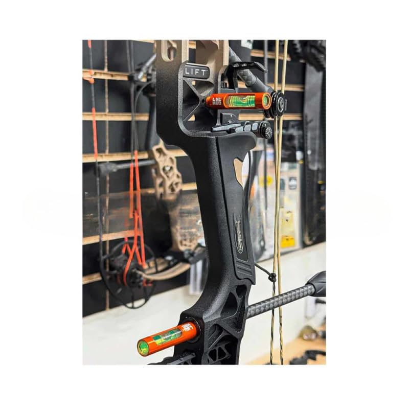 Dual-Axis Aluminum Bow Level Kit for Archery & Compound Bows - Lightweight Screw-In