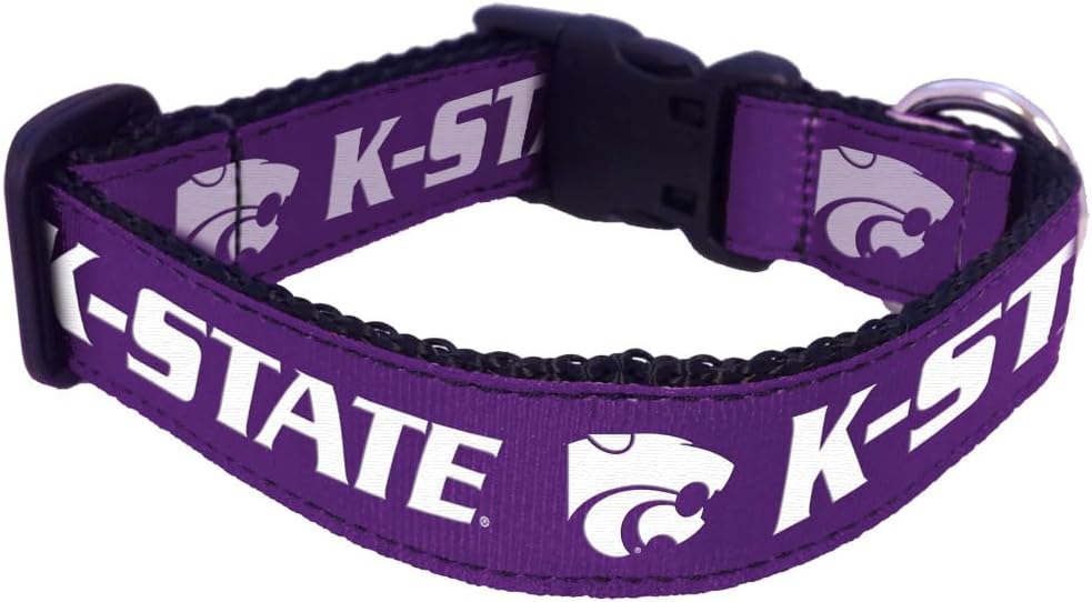 NCAA Kansas State Wildcats Dog Collar, Team Color, Small