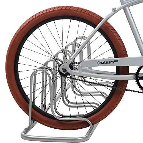 Retrospec Stash Rack 2, 4 & 5 Bike Floor Stand Bicycle Storage Organizer for Mountain Bike, Road Bike, Weather Resistant Fine Powder Steel Coating Fits Wheels up to 3"