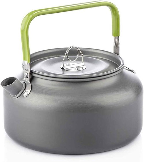 Docooler Tea Kettle, Stainless Steel Teapot, Portable Coffee Pot, Whistling Water Kettle, Camping Picnic Stove Top 0.8L/1.1L/1.2L/1.6L