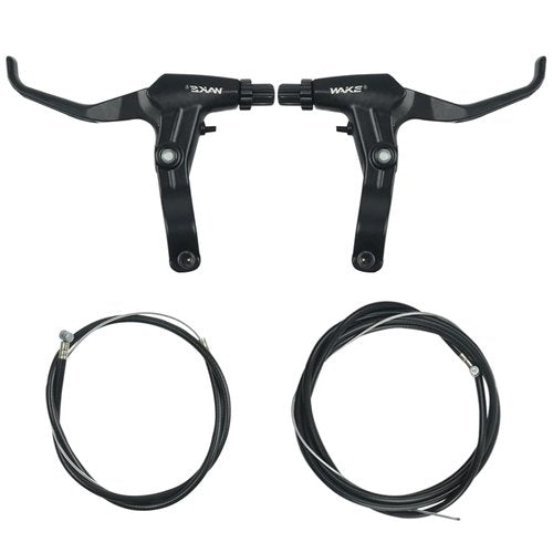 CYSKY Complete Universal Bike Brakes Set, Front and Rear MTB Brake, Inner and Outer Brake Cables and Brake Lever Kit for Mountain Bikes Road Bikes (Black)
