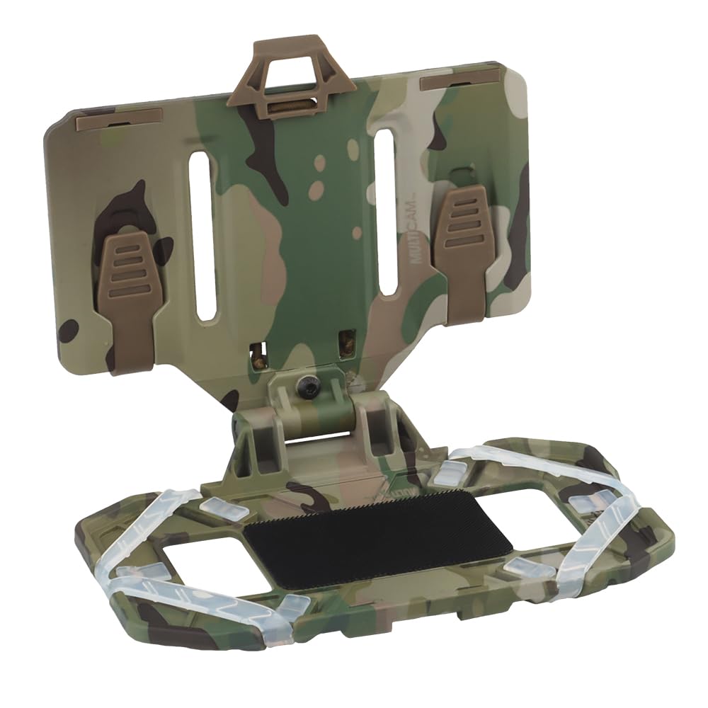 Tactical Vest Phone Holder,Molle Mount,Universal Chest Phone Board Carrier Foldable Navigation Board,for Outdoor Paintball Airsoft Hunting Game (CP)