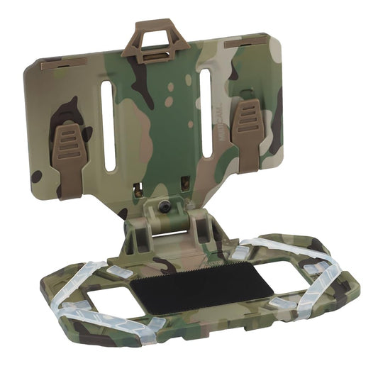 Tactical Vest Phone Holder,Molle Mount,Universal Chest Phone Board Carrier Foldable Navigation Board,for Outdoor Paintball Airsoft Hunting Game (CP)