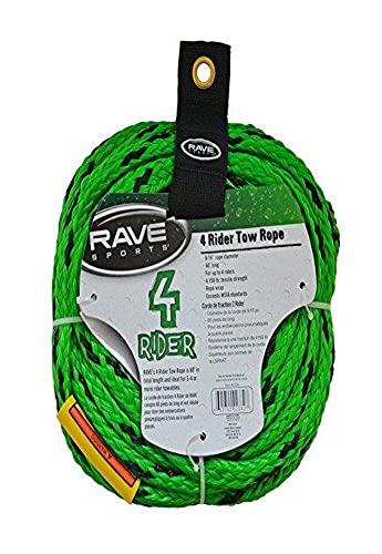 Green 60ft Tow Rope for 3-4 Riders Water Sports Equipment