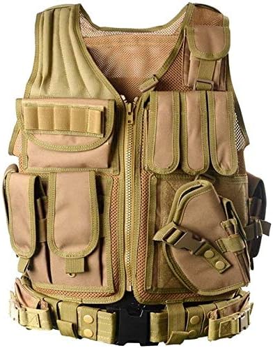 vAv YAKEDA Tactical Vest Outdoor Ultra-Light Breathable Training Airsoft Vest Adjustable for Adults
