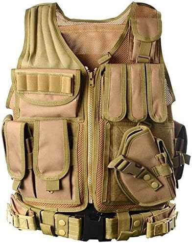 YAKEDA Tactical Vest for Adults - Ultra-Light, Breathable Airsoft Training Gear