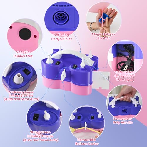3-in-1 Electric Balloon Pump for Inflatable Inflatables Portable Air Pump