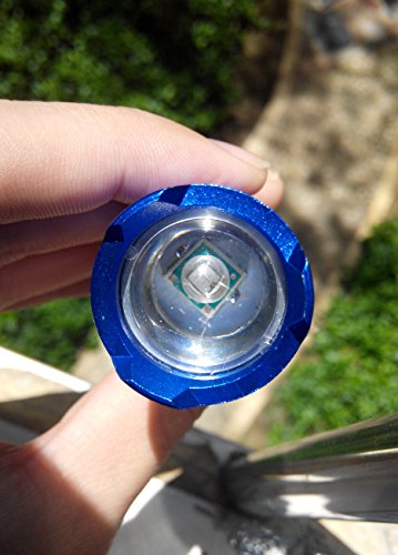 Blue LED Long Range Flashlight for Night Fishing and Hunting - 3 Modes, 150+ Yard Beam, Waterproof