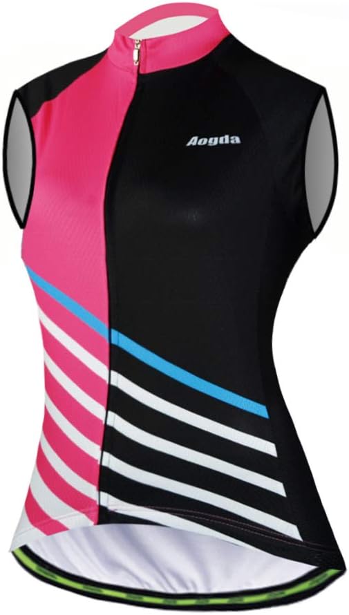 Aogda Sleeveless Cycling Jerseys Women Bike Tops Team Biking Shirts Bicycle Vests Clothing