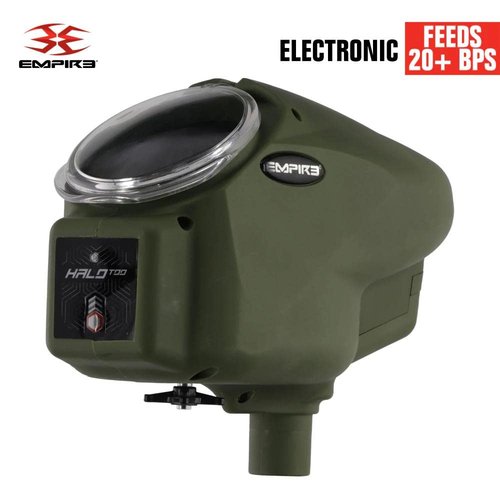 Empire Halo Too Electronic Paintball Loader Hopper - Limited Edition Matte Olive