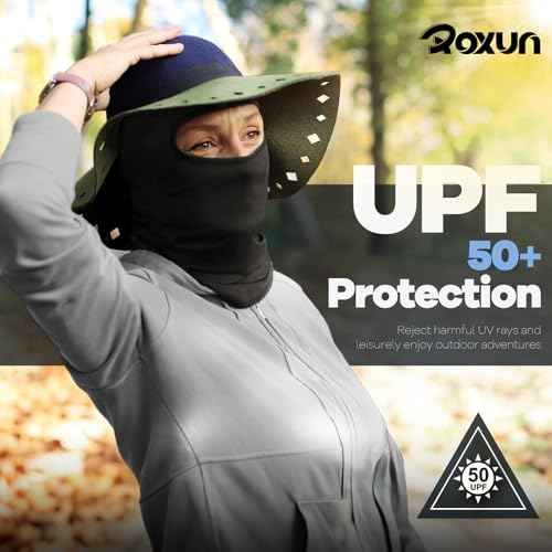 Balaclava Ski Mask, 5 Pack Neck Gaiter Motorcycle Scarf Summer Cooling UV Protector Men/Women