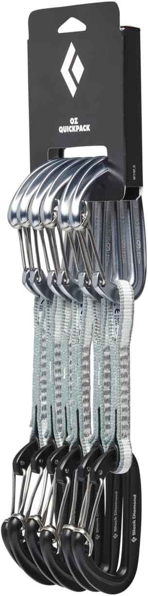 Black Diamond Quickdraws 6-Pack Set | Lightweight Rock Climbing Gear with Wiregate Carabiners
