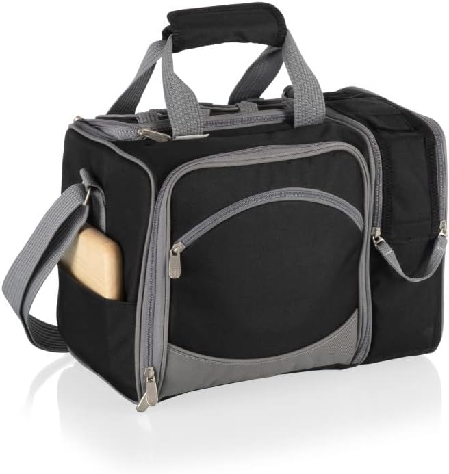 NCAA Malibu Cooler Picnic Basket - Insulated Tote with Complete Picnic Set