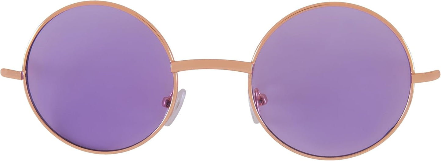 OWL Round Sunglasses Metal Frame Hippie Sunglasses UV400 Polycarbonate Circle Lens John Lennon Sunglasses for Men Women