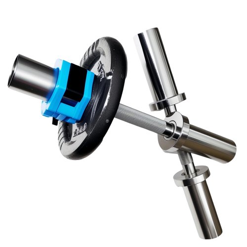 yuhqc Dumbbell Handles with 2 Pairs of collars clips, Olympic Loadable Dumbbell Bars, 16 Inch Dumbbells Bars for Home Gym, Weightlifting, Strength Training, Bodybuilding, Fitness