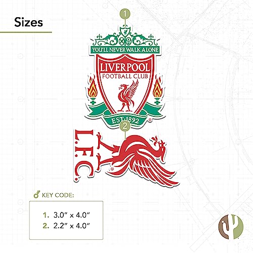 Liverpool FC Desert Cactus 4-Inch Fan Sticker Decal - Officially Licensed