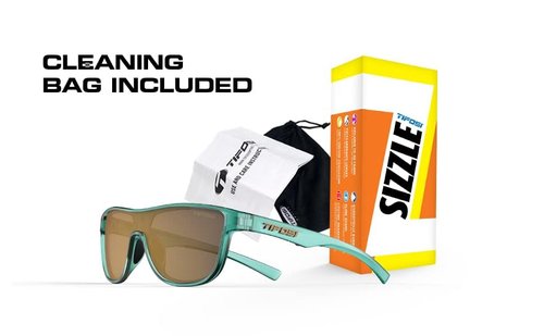 Tifosi Optics Sizzle Sunglasses (Avant Clear - Smoke Bright Blue Mirror Lens)