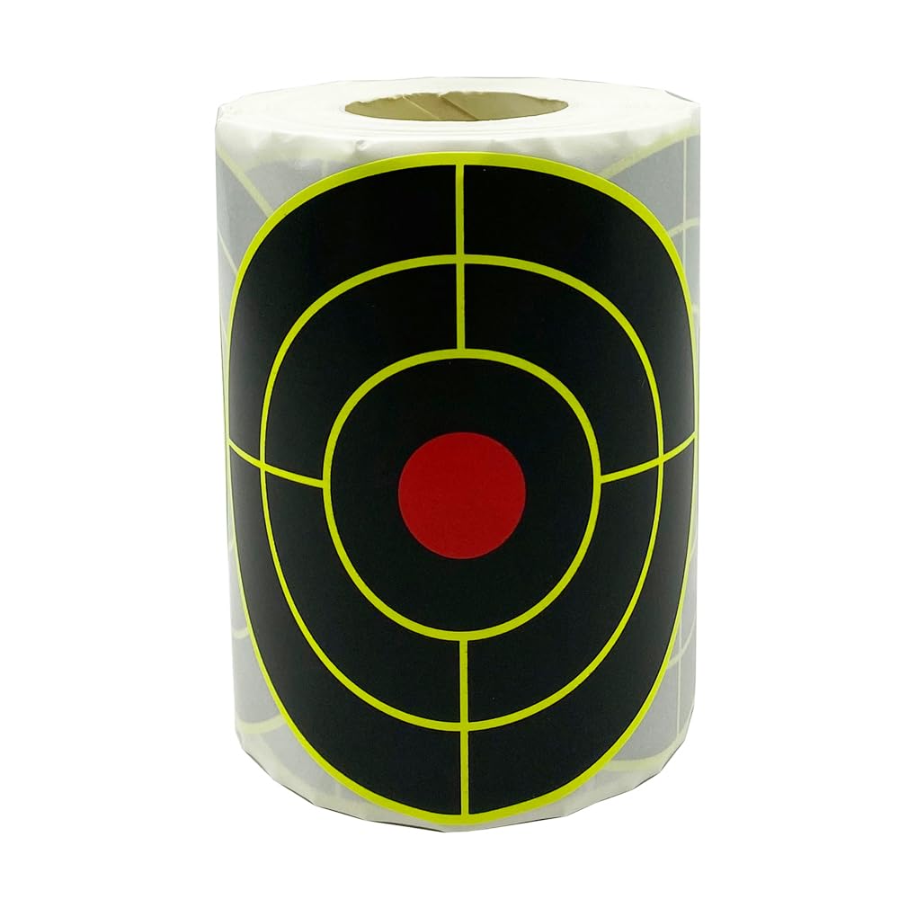 4 Inch x 200 Pcs Splatter Target Self-Adhesive Shooting Target Stickers Sight-in Shooting Target (5310-4-200)