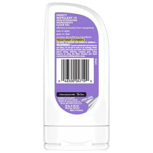 OFF! Clean Feel Insect Repellent Clear Gel with 20% Picaridin, Bug Repellent with Long Lasting Protection from Mosquitoes and Ticks, Hydrating, 3.8 oz