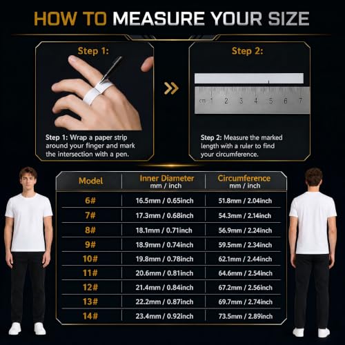 ZBNMY Smart Ring for Women & Men - Fitness Tracker with Heart Rate, Sleep, Steps, Waterproof, Black, Size 11