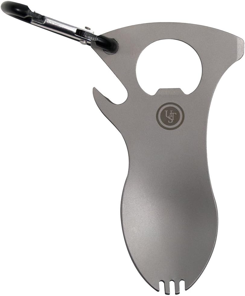 UST Tool-a-Long Multi-Tool Carabiners with Durable, Compact Stainless Steel Construction for Hiking, Kayaking, Camping, Travel and Outdoor Survival