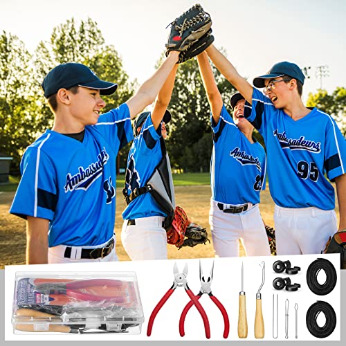 Glove Relacing Kit for Baseball Softball Mitt Black - Complete Repair Set