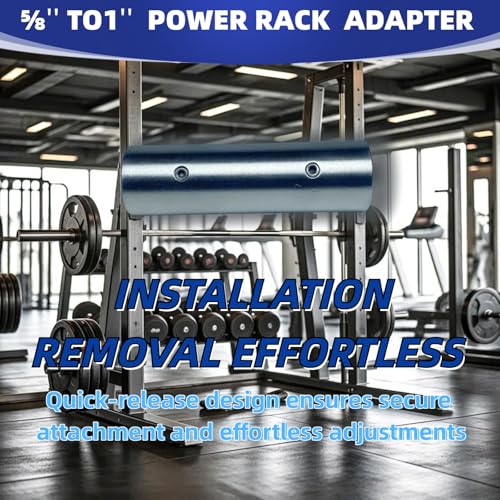 Power Rack Pin Adapter Sleeve Set - 5/8" to 1" Conversion for Gym Equipment