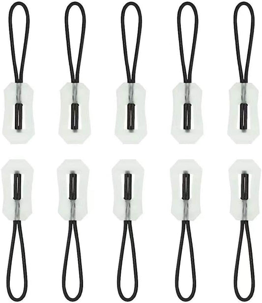 10pcs Glow in Dark Zipper Puller Head Anti-Lost Luminous Pull Zippers Backpack Rucksack Handbag for Backpacks, Jackets, Luggage Coat Tent Pendant Outdoor Mountaineering Camping