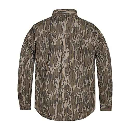 Mossy Oak Men's Long Sleeve Camo Hunting Shirts Cotton Mill