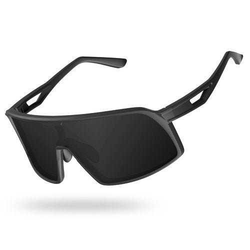 MAXJULI Polarized Cycling Sunglasses for Men Women, Windproof Outdoor Sports Running UV400 Protection Sun Glasses (Gray Lens)