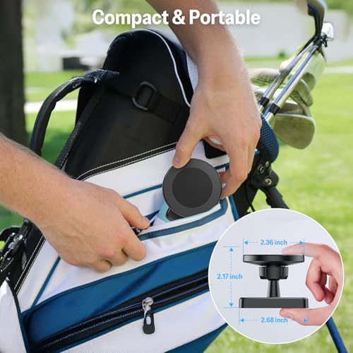 Magnetic Golf Cart Phone Holder with 360° Rotation for MagSafe iPhone 12-17