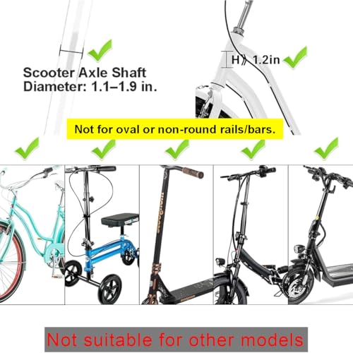 Small Front Basket for Teen Scooters & Electric Scooters - Rust-Resistant with Fixed Holder - 2.5gal Capacity Fits Knee Scooters