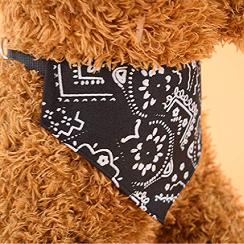 Adjustable Dog Bandanas 4-Pack Christmas Pet Scarves Small Medium Breeds