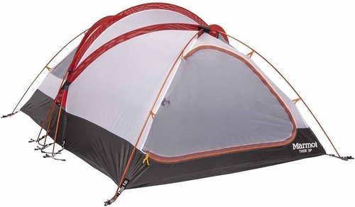Marmot Thor 3-Person Tent | Easy Set-Up, Water-Resistant, Storm Ready, Blaze, 3 Person