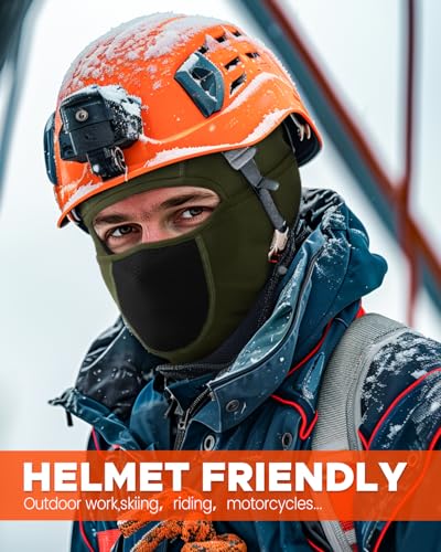 Gray Fleece Balaclava Face Ski Mask for Men Women - Winter Ski & Snowboard Cover