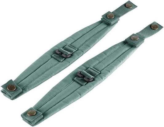 Fjallraven Kanken Shoulder Pads for Backpacks - Polyester Construction, Hook-Loop Closures, Foam Padding, and Wide Shoulder Straps Frost Green 1 One Size One Size