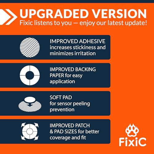 FixiC Libre 3 Sensor Covers - Tan 25 Pack for Libre 3 & Plus Sensors