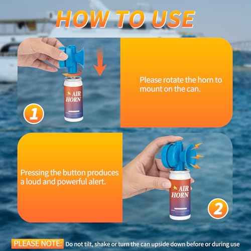 Air Horns for Safety Loud Marine, Air Horns Can 1.4oz Mini Small Handheld for Boat Sporting Events Emergency Use Camping Hiking Outdoor