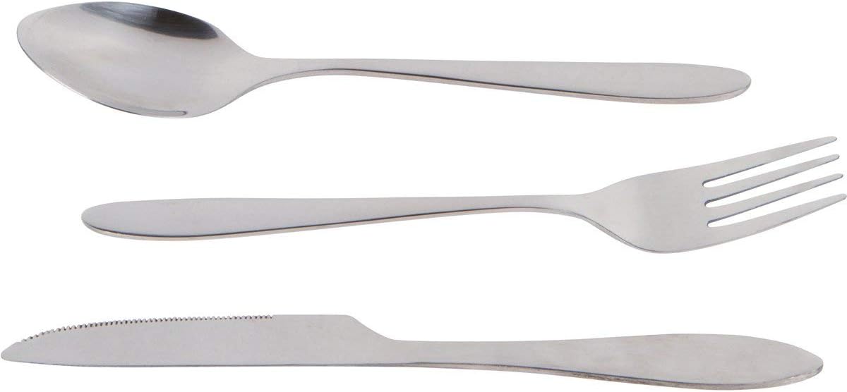 Reusable Travel Utensils with Case | Fork and Spoon Set with Knife and Optional Straws Great Office, Travel, or Camping Accessories | Lightweight, Sturdy Utensils