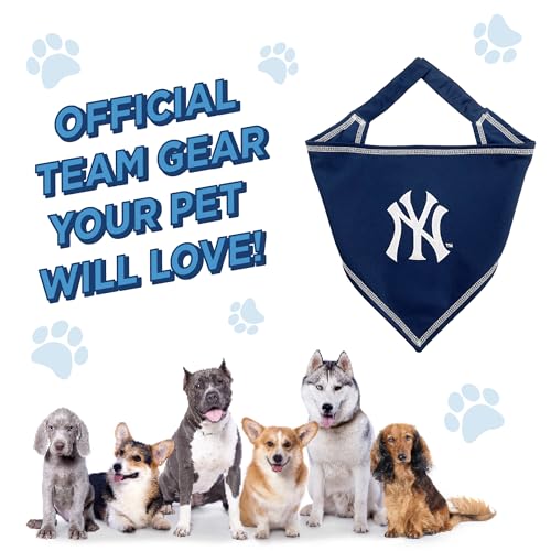 MLB New York Yankees Pet Bandana Tie Large/X-Large Dog Cat Accessory