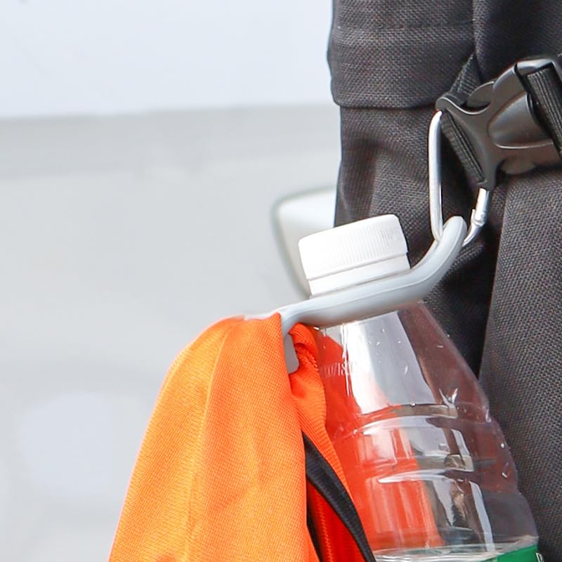 Generic Silicone Water Bottle Clip With Buckle 6pcs, Stick-On Keychain, for Outdoor Camping Hiking Backpacking, Pink