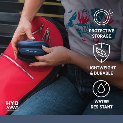 HYDAWAY Protective Travel Case for Collapsible Drinkware 5in Dia Marin