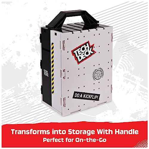 TECH DECK, The Berrics Transforming Park, X-Connect Park Creator, 30-inch Wide Foldable Playset with Storage and Exclusive Fingerboard, Kids Toy for Ages 6 and up