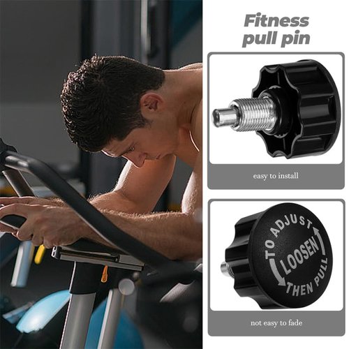 COOLHIYA Rotating Pull Pin Knob for Fitness Equipment Durable Replacement Part for Exercise Bikes Convenient Installation for Home Gym Accessories Compatibility for Various Machines