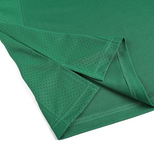 X-Large White Stripe Kelly Green American Football Jersey for Men Unisex Replica Sports Shirt