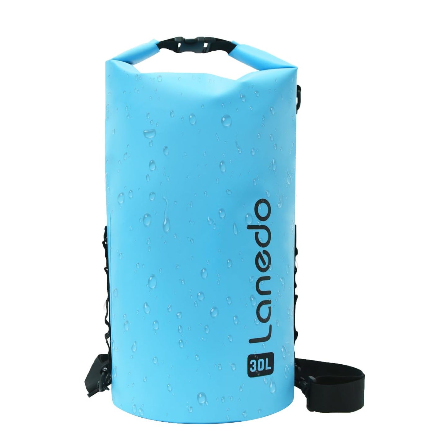 Lanedo Waterproof Dry Bag for Women Men, 30L Roll Top Lightweight Dry Storage Bag Backpack for Travel, Swimming, Boating, Camping, Picnic, Kayaking, Hiking, Skiing, Camping and Beach (blue)