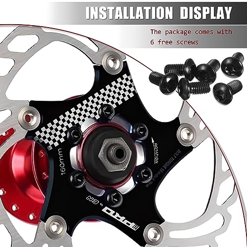 Floating Bike Disc Brake Rotor 140mm Black - Strong Heat Dissipation