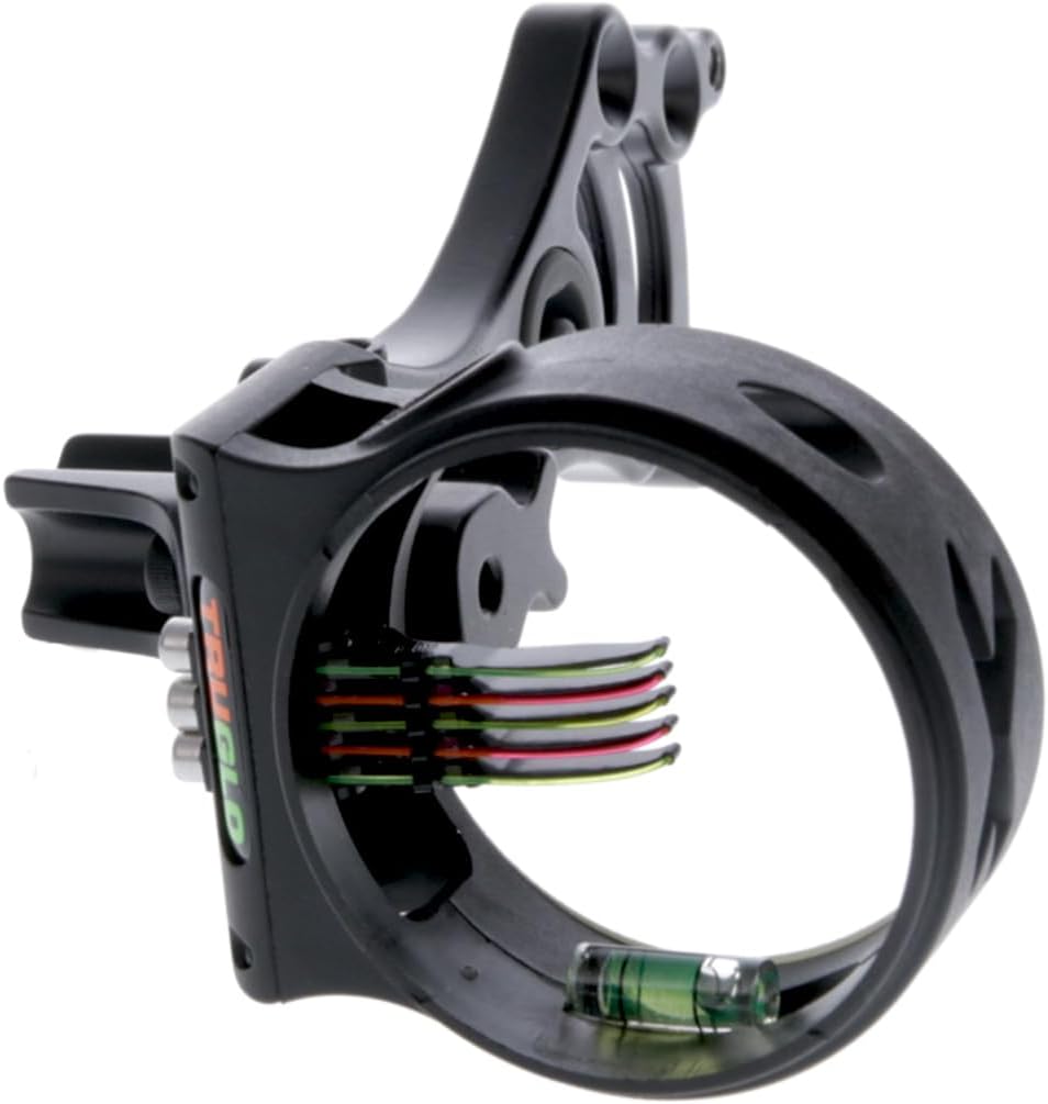 TRUGLO Storm Compact Black Bow Sight - Lightweight & Convertible for Precision Shooting