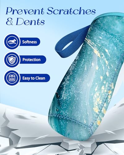 Water Bottle Sleeve for Cirkul 22 oz - Blue Purple 2 Pack Bottle Cover with Handle