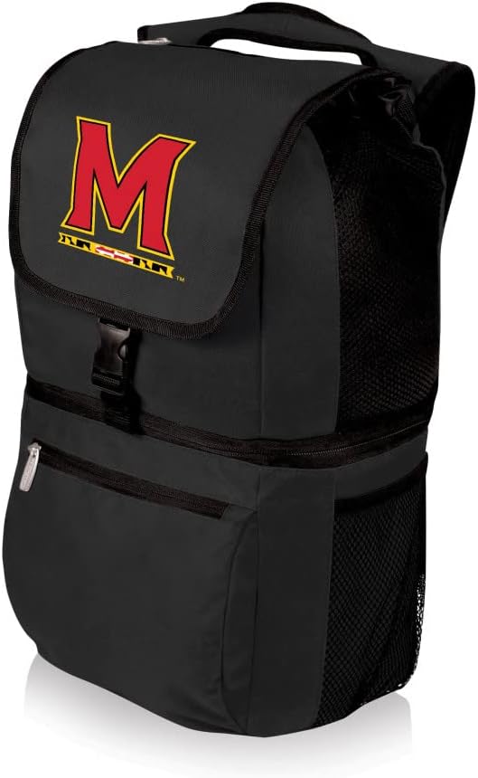 PICNIC TIME NCAA North Carolina Tar Heels Zuma Backpack Cooler - Soft Cooler Backpack - Lunch Cooler, (Black)